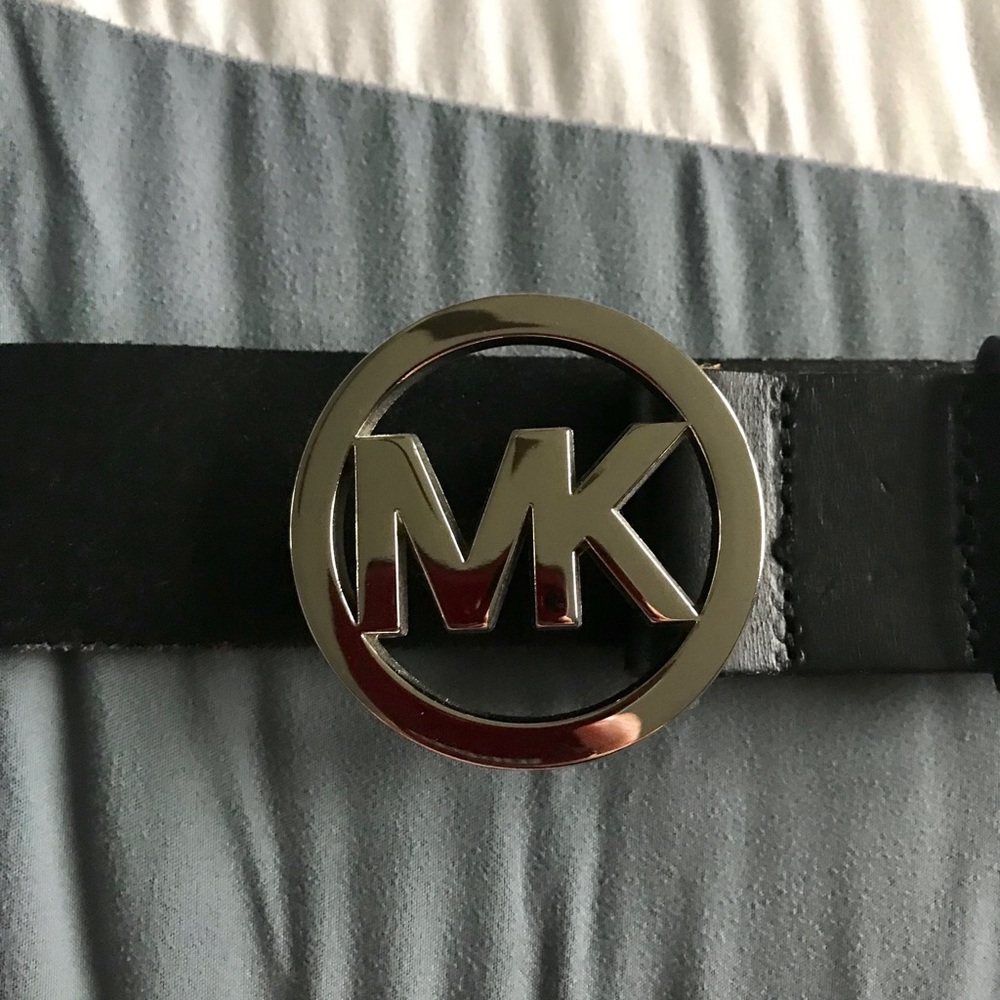 Michael Kors Black Leather Belt